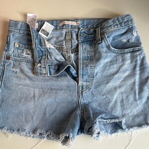 Levi's Light Blue Jean Shorts for Women